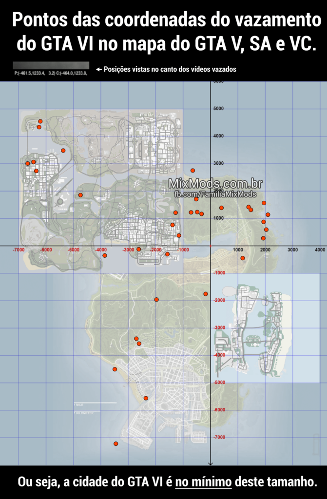 Tamanho do mapa de GTA 6