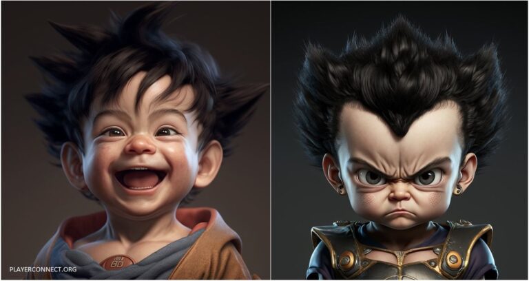 IA recria personagens do Dragon Ball como criancas